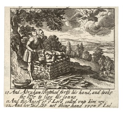 Hagar and the Sacrifice of Isaac (State 2) by Wenceslaus Hollar